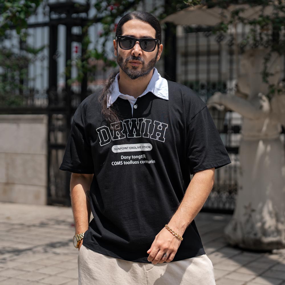 تیشرت یقه دار مردانه کد 22153