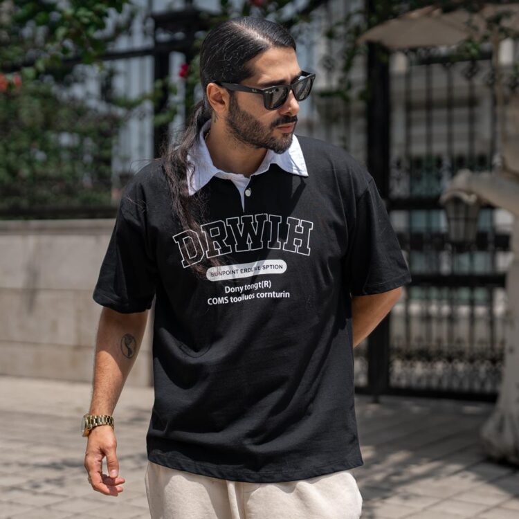 تیشرت یقه دار مردانه کد 22153