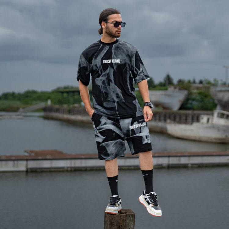 ست تیشرت و شلوارک مردانه کد 22414