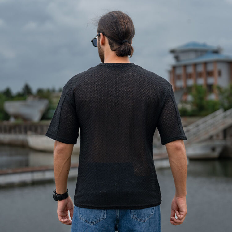 تیشرت مردانه بافتی کد 22419