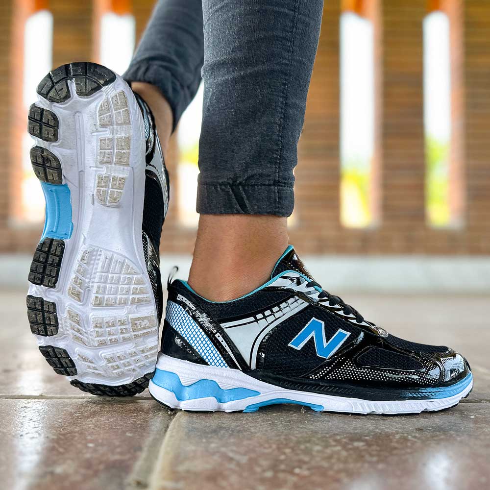 کتانی مردانه مشکی کد 21718