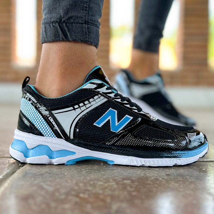 کتانی مردانه مشکی کد 21718