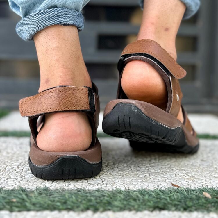 صندل مردانه قهوه ای کد 22198