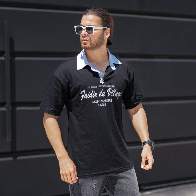 تیشرت یقه دار مردانه کد 22497