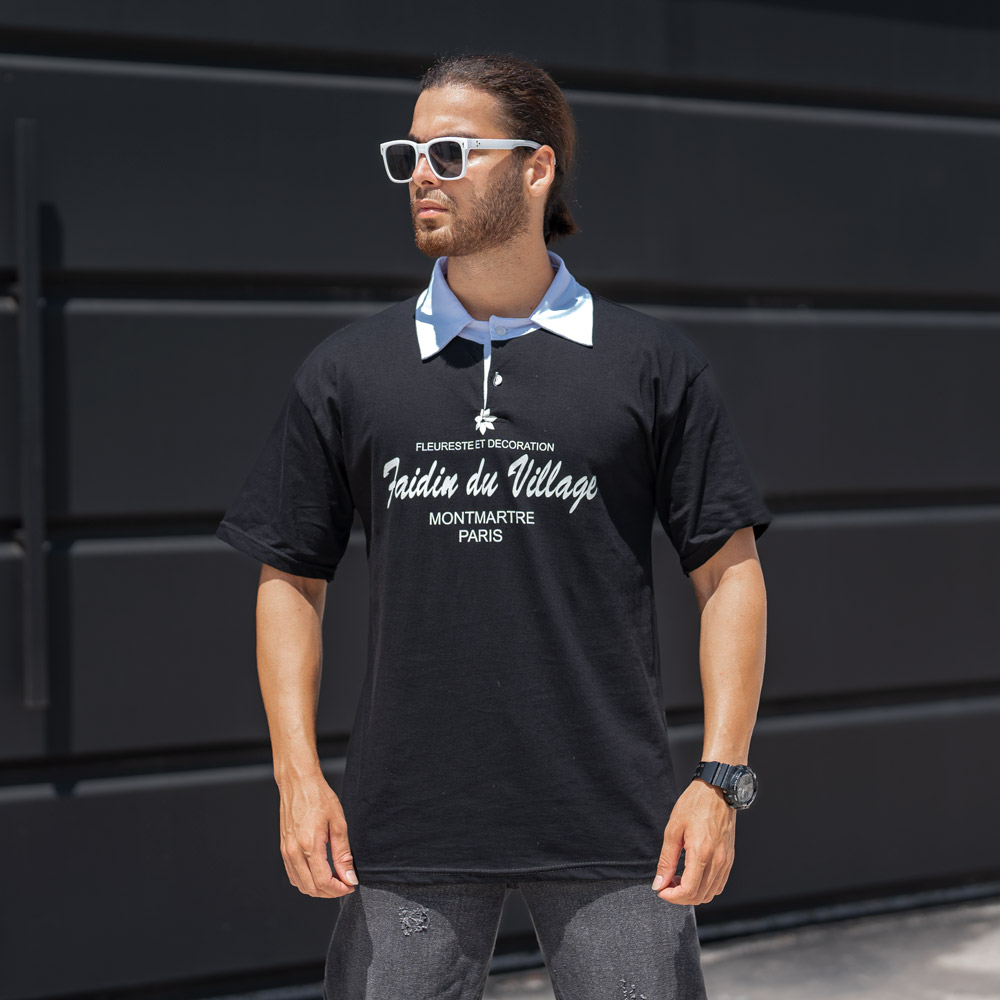 تیشرت یقه دار مردانه کد 22497