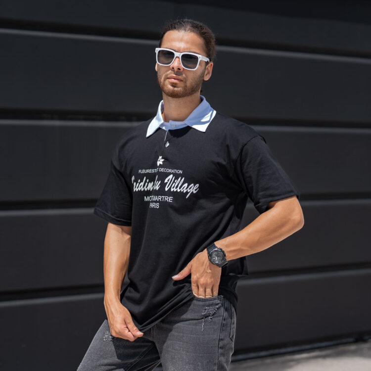 تیشرت یقه دار مردانه کد 22497