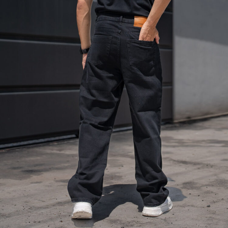 شلوار بگ مردانه ذغالی کد 22477