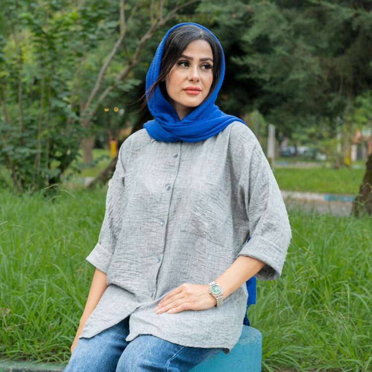 شومیز مانتویی کد 22566