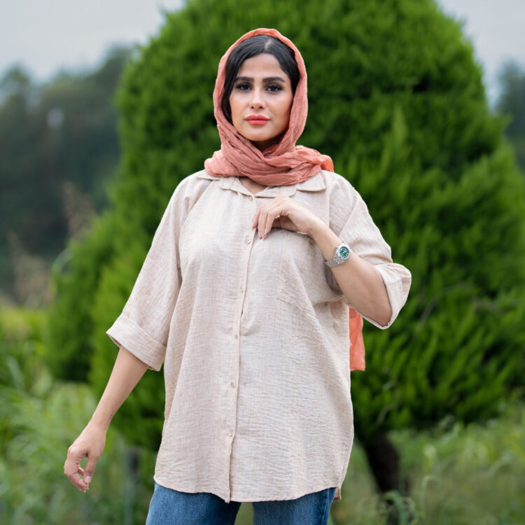 شومیز مانتویی کد 22566