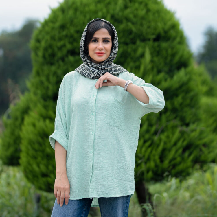 شومیز مانتویی کد 22566