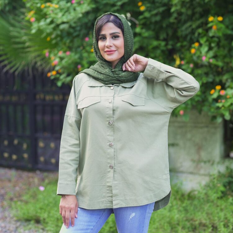 مانتو کتان کد 22276