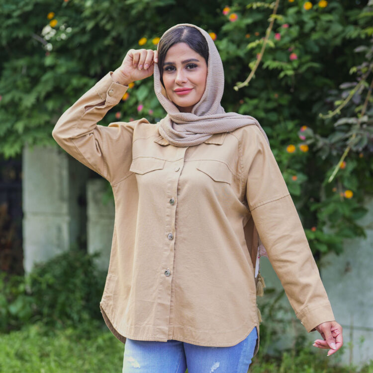 مانتو کتان کد 22276