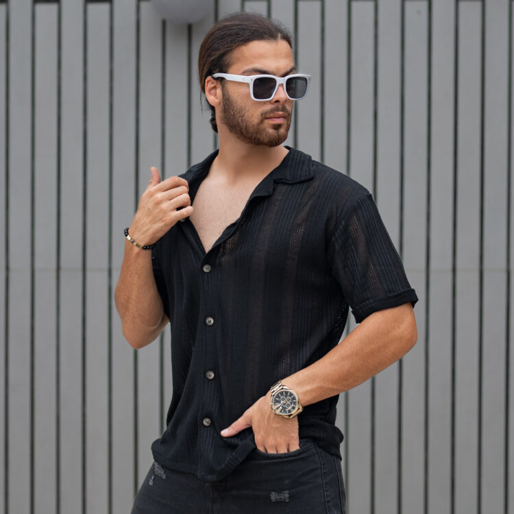 پیراهن مردانه بافتی کد 22095