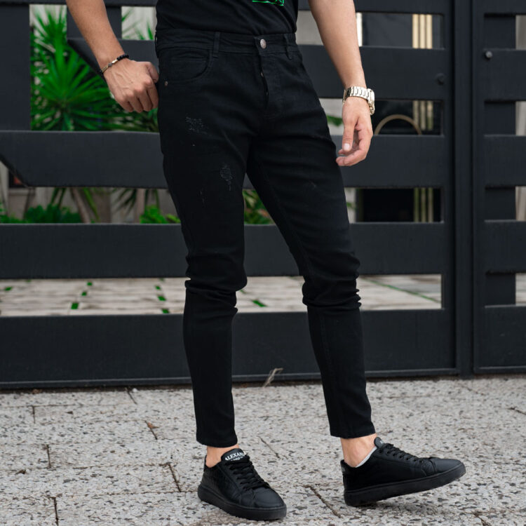 شلوار جین مردانه مشکی کد 20578