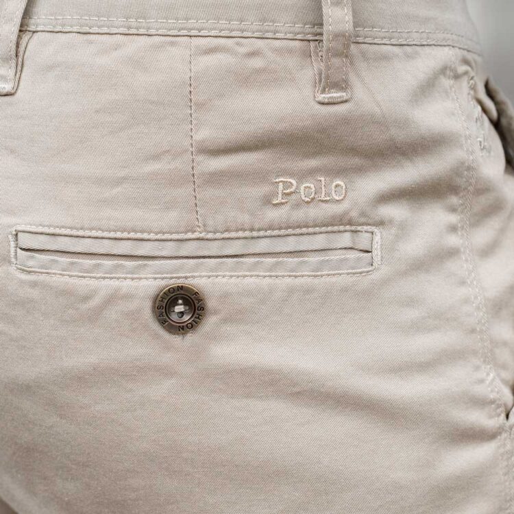 شلوار کتان مردانه پولو کرم کد 19436