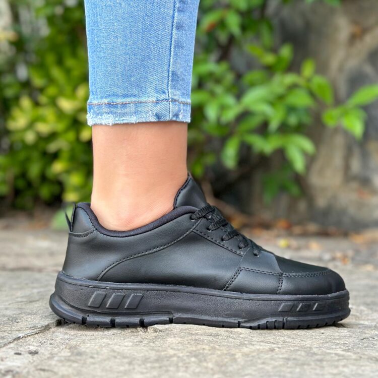 کتانی دخترانه ونس مشکی کد 22782