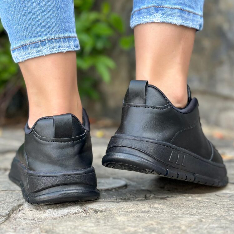 کتانی دخترانه ونس مشکی کد 22782