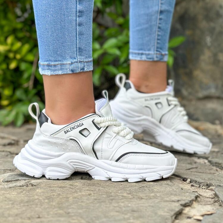 کتانی دخترانه بالنسیاگا سفید کد 22792