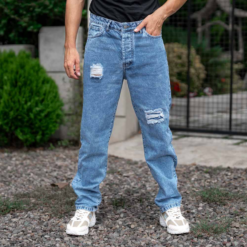 شلوار جین مردانه بگ آبی کد 22941