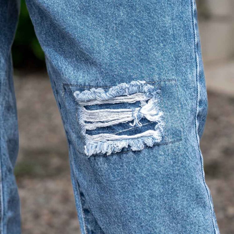 شلوار جین مردانه بگ آبی کد 22941