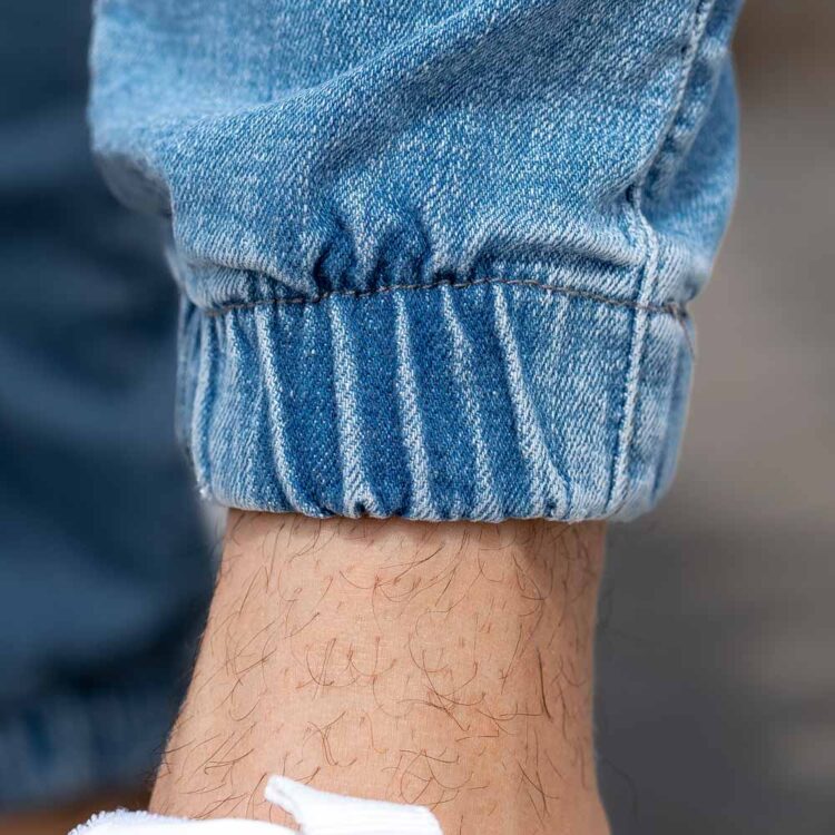 شلوار اسلش جین مردانه آبی روشن کد 22960