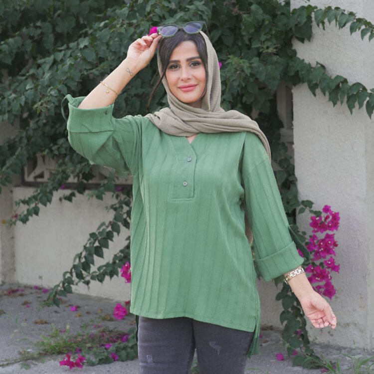 شومیز مانتویی کد 22932