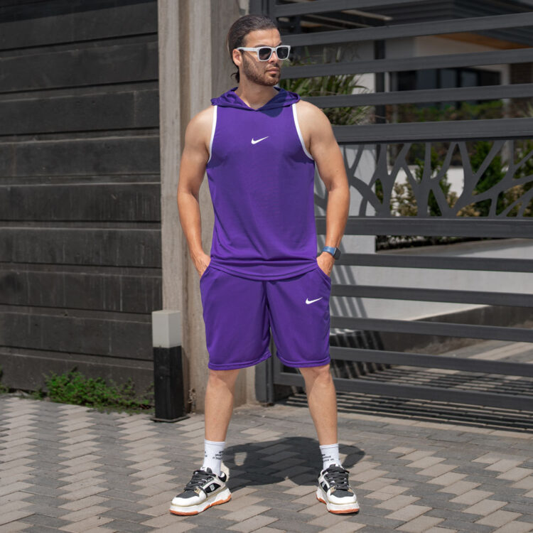 ست تاپ و شلوارک مردانه نایک کد 22987
