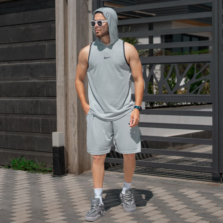 ست تاپ و شلوارک مردانه نایک کد 22987