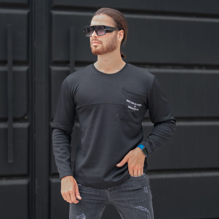 تیشرت آستین بلند مردانه کد 22991