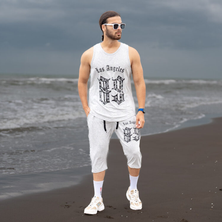 ست تاپ و شلوارک مردانه کد 23055
