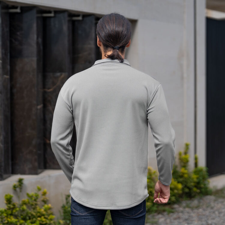 تیشرت مردانه نیم زیپ کد 23145