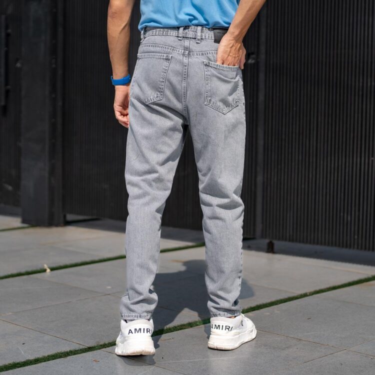 شلوار جین مردانه طوسی کد 23150