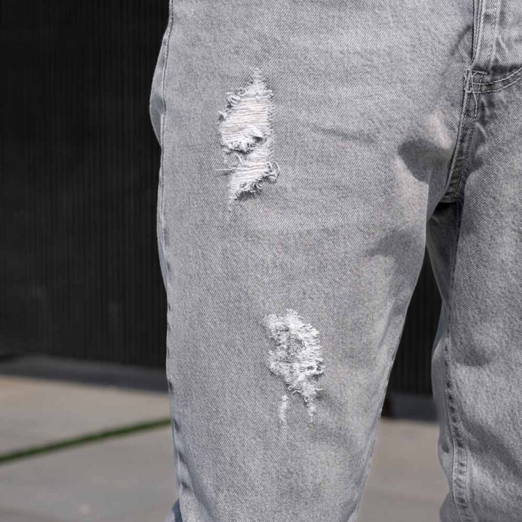 شلوار جین مردانه طوسی کد 23150