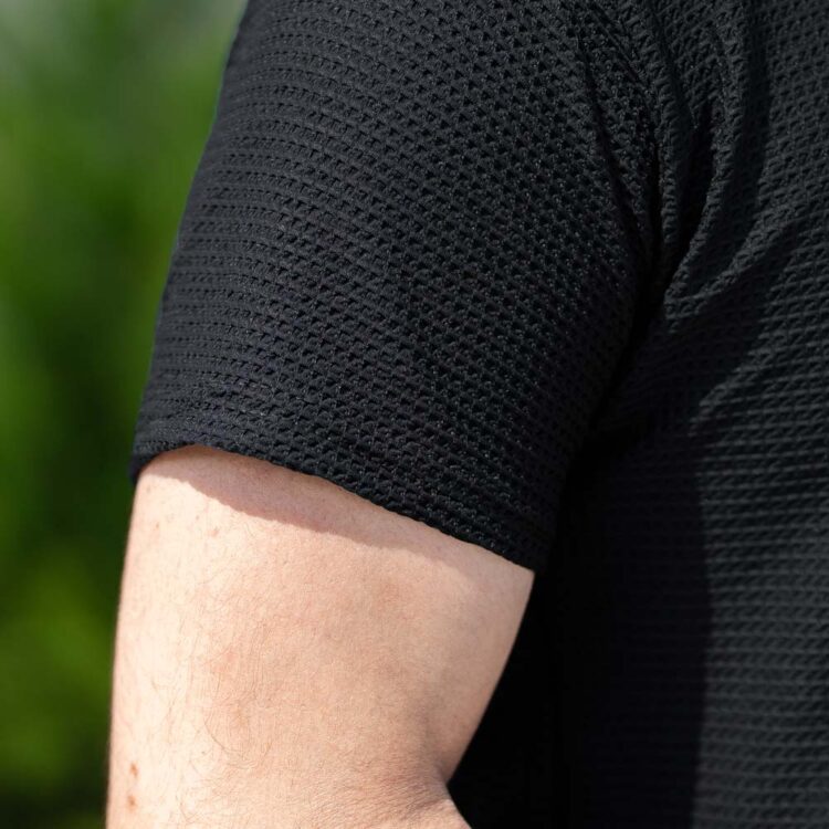 تیشرت مردانه نیم زیپ کد 22877