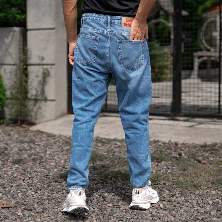 شلوار جین مردانه مام آبی کد 22948