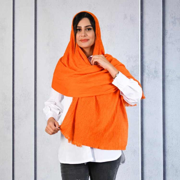 شال پفکی نارنجی کد 9705