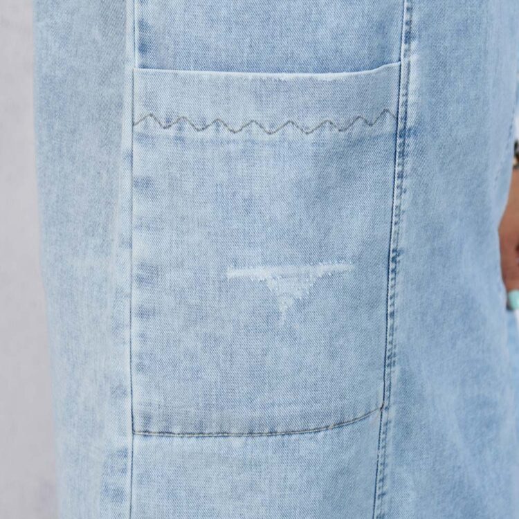 پیراهن بلند جین دخترانه کد 23082