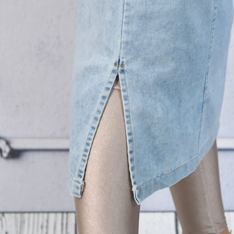 پیراهن بلند جین دخترانه کد 23082