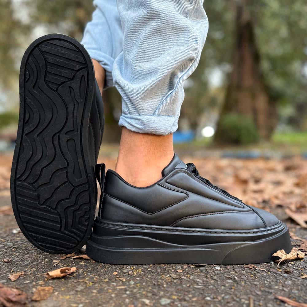 کتانی مردانه برشکا مشکی کد 23013