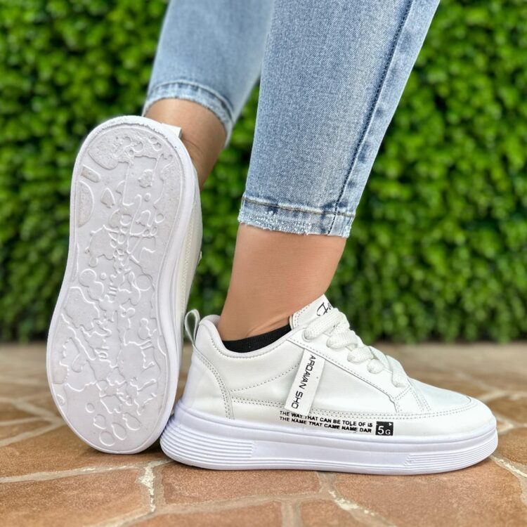 کتانی دخترانه سفید کد 22868