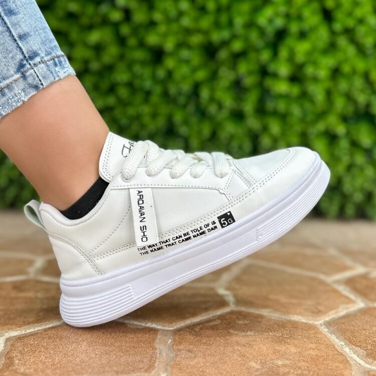 کتانی دخترانه سفید کد 22868