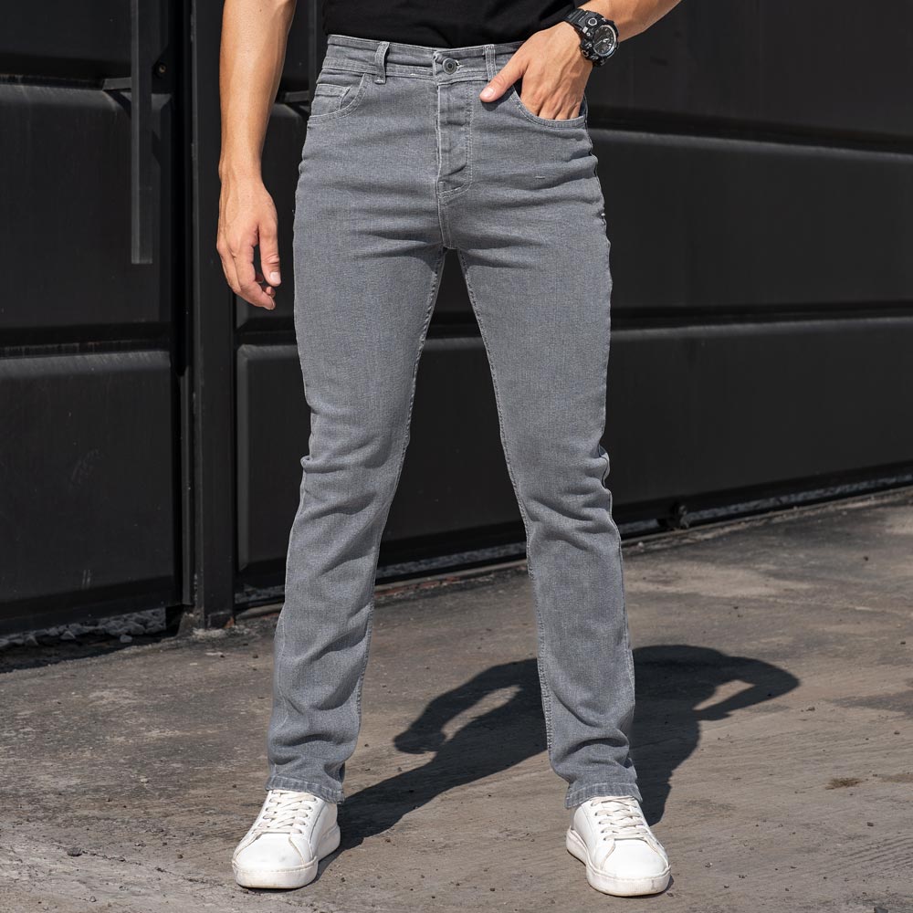 شلوار جین مردانه خاکستری کد 23283