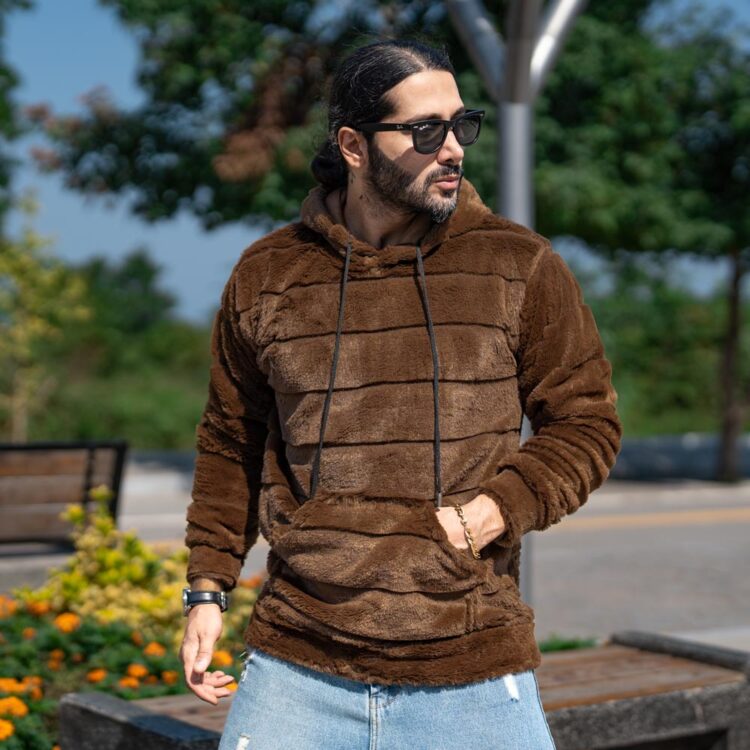 هودی تدی مردانه پله ای کد 23326