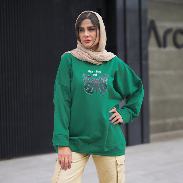 تیشرت دورس دخترانه پروانه  کد 23338