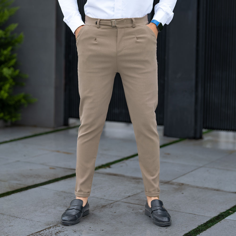 شلوار مردانه خاکی کد 23388