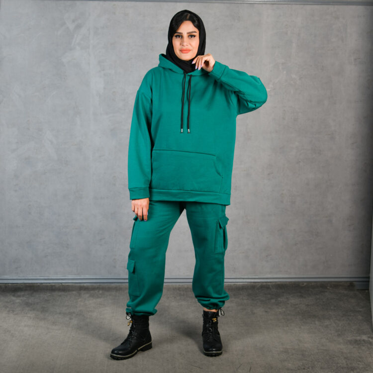ست هودی و اسلش کارگو دخترانه کد 23345