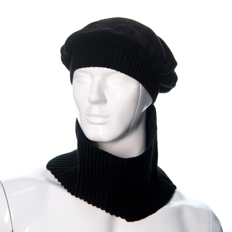 ست کلاه و شال بافتی دخترانه کد 23373