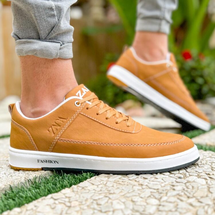 کتانی مردانه زارا عسلی کد 23152