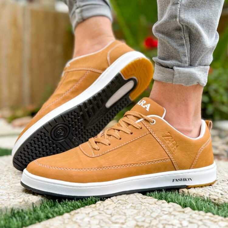 کتانی مردانه زارا عسلی کد 23152