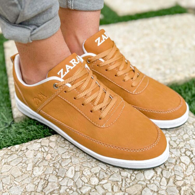 کتانی مردانه زارا عسلی کد 23152